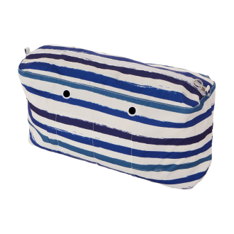 Organizér O bag beach Poliestere con stampa righe Sfumate + Eva Blu marine