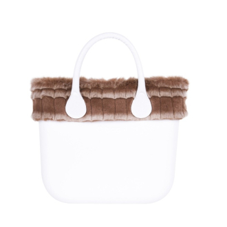 O bag mini Lapin laserato Tortora čelenka
