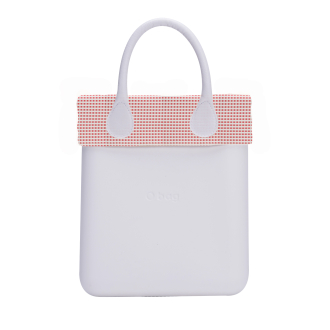 O bag chic Micro check Rosso čelenka