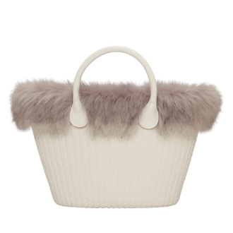 O bag pletená čelenka Volpe Grigio chiaro