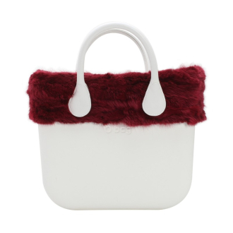 O bag mini Visone Bordeaux čelenka
