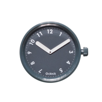 O clock Numbers Dark grey watch mechanism