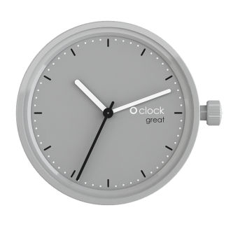 Watch mechanism O clock great Grigio