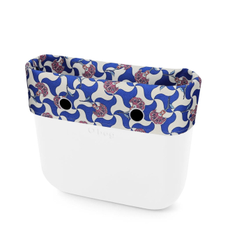 O bag mini Stampa momo Blu
