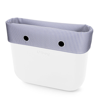 O bag standard Micro check Bluette