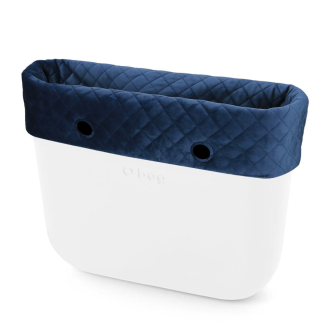 O bag standard Velluto matelasse Avio