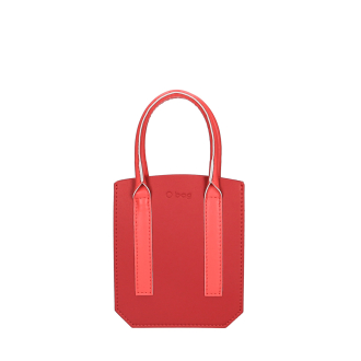 Kabelka O bag pad Bimateriale nappa Granatina