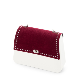 Klapka Obag Queen Velluto + perle Bordeaux