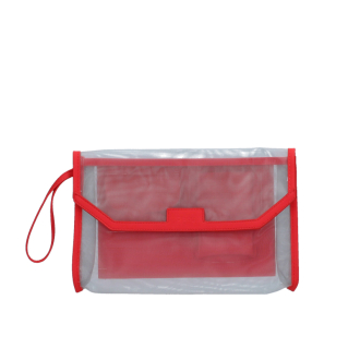 Kosmetická taška O bag Rete Rosso grigio