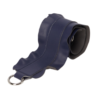 Ramenní popruh Rouche 110 con moschettoni simil pelle nappa Blu navy