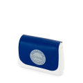 O bag glam Ecopelle stampa patch active Bluette flap