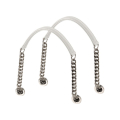 Catena T saffiano Latte short handles