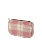 Organizer O bag glam Jaquard check effetto plaid Sangria