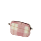 O kapesní organizér Jaquard check effetto plaid Sangria