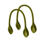 Micro lancia Satin Avocado short handles