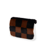 Flip O bag glam Lapin check synthetic fiber Nero Bark
