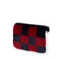 Flip O bag glam Lapin check synthetic fiber Navy India