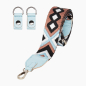 Shoulder Strap Regolabile 80/119 + Clip Ecopelle Skyway Tessuto Disegno Greca Rombo Skyway