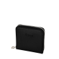 Wallet O half wally Simil pelle tessuto gommato Nero metal