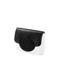 Flap O bag pocket Circle tessuto nylon lucido imbottito Nero