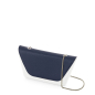 Klapka O bag sheen Saffiano con catena Blu navy