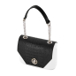 Flap O bag pocket Coconut print con manichetto Black