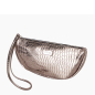Taška O bag Lips mirror cocco print Gunmetal