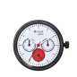 Watch mechanism O clock great Date satin Biaco rosso nero