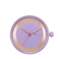 Hodinkový mechanismus O clock great Kovový prsten Orchid