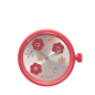 O clock Flower mix crystal Rosso watch mechanism