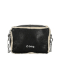 bag O bag glam tessuto sintetico effetto montone Nero