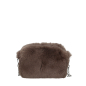 O bag pocket Ecopelliccia lapin Tortora