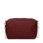 Kabelka O bag glam Effetto nappa matelasse Bordeaux oro
