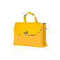 O bag soft smooth mini con pattina Ocra bag