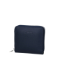 Wallet O half Simil pelle nappa Blu navy