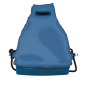 Backpack O bag 50 soft Velluto matelasse Avio