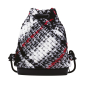 Zaino O bag 50 soft Maxi check Bianco nero