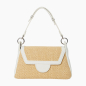 Kabelka O Paris Bag Tessuto Rafia Milk