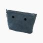 O bag Mini Scamosciato Denim organizer
