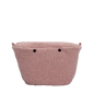 Organizer O bag knit mini Boucle Rosasmoke