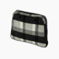 Organizer O bag reverse Tessuto check effetto lana Bianco nero