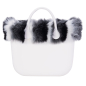 O bag standard Volpetta Bianco nero