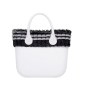 O bag mini Lapin laserato Nero headband