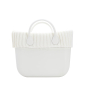 O bag standard band Lana coste larghe Bianco
