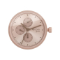 Watch mechanism O clock great Date Pink bronzo