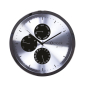 Wall clock O clock wall great date Nero su Argento