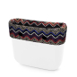 O bag mini Folk linee fascia Melanzana
