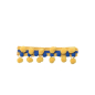 O shoes Pon Pon Giallo blu shoe ornament size M
