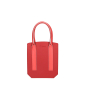 Kabelka O bag pad Bimateriale nappa Granatina
