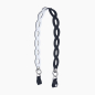 Shoulder strap Traforata bicolor and Clips Blu navy ice